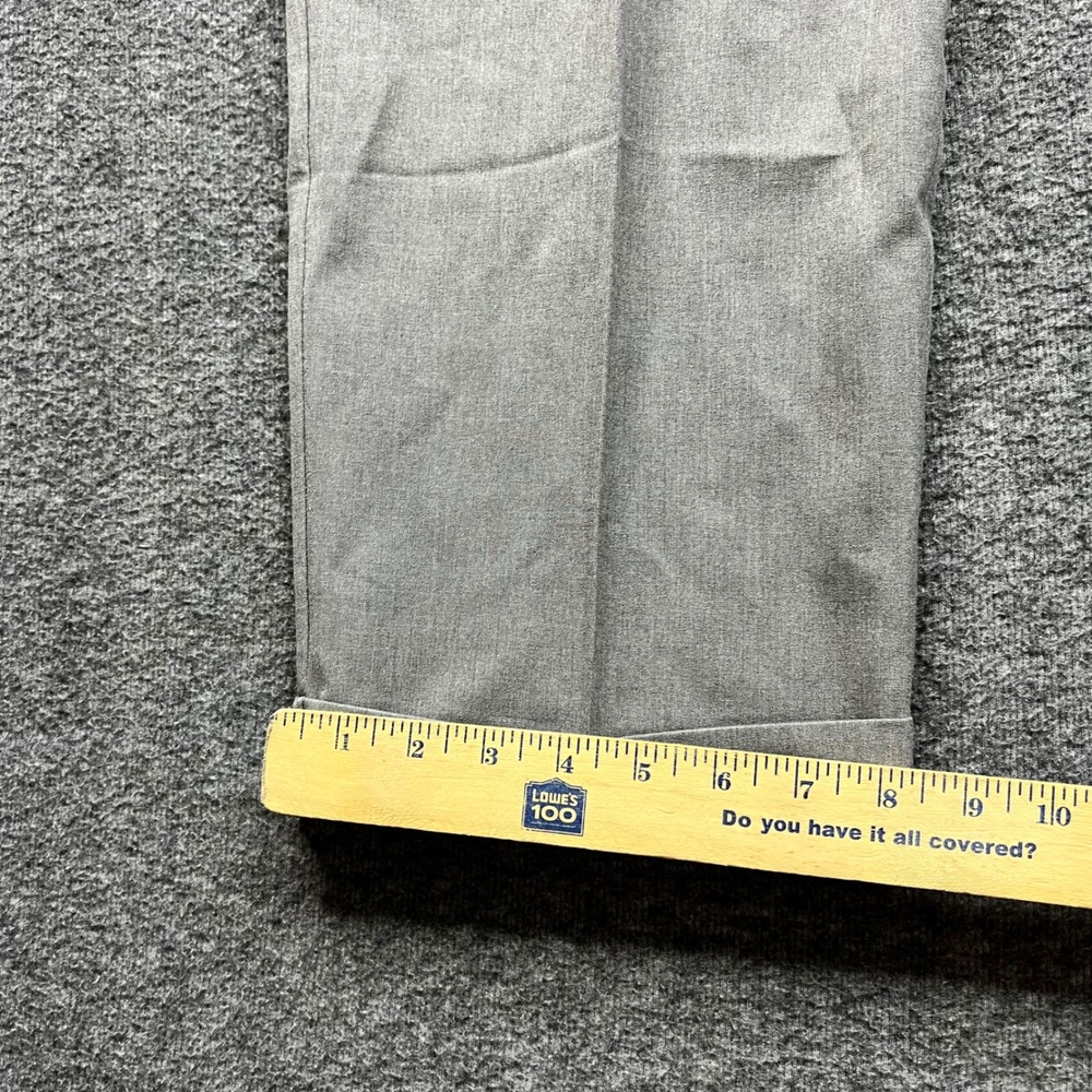 Dockers Dress Pants Mens 36x29 Gray proStyle Relaxed Fit Pleated Cuffed 40509465 - Picture 7 of 16